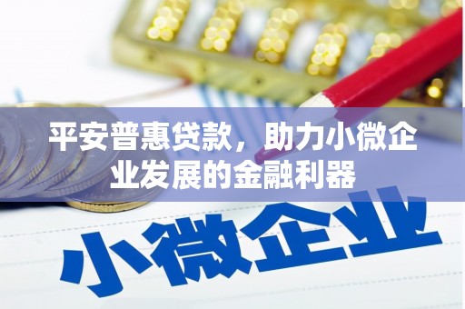 金台平安普惠贷款，助力小微企业发展的金融利器