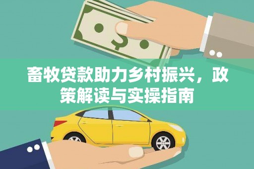 金台畜牧贷款助力乡村振兴，政策解读与实操指南