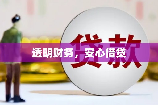 金台透明财务，安心借贷