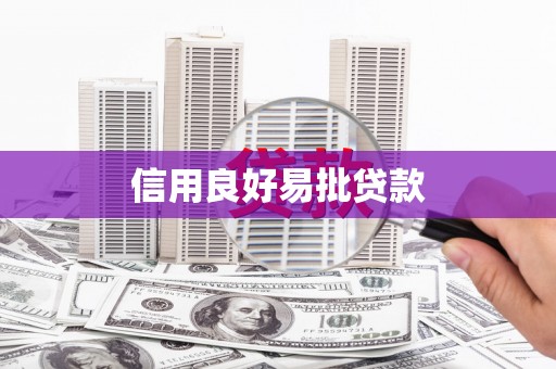 金台信用良好易批贷款