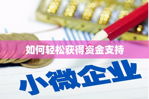 金台如何轻松获得资金支持