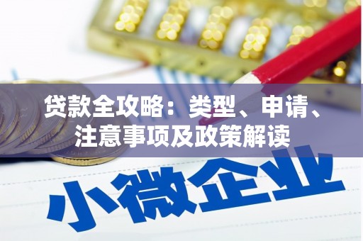 金台贷款全攻略：类型、申请、注意事项及政策解读